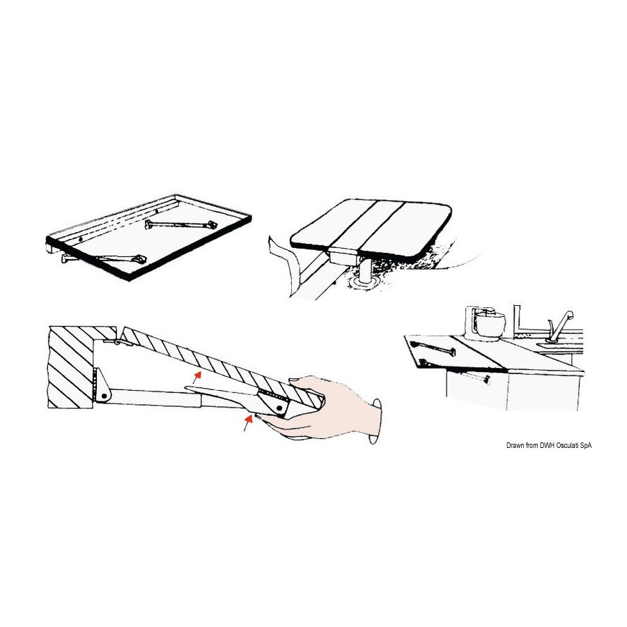Supports de table pliants Rakego 