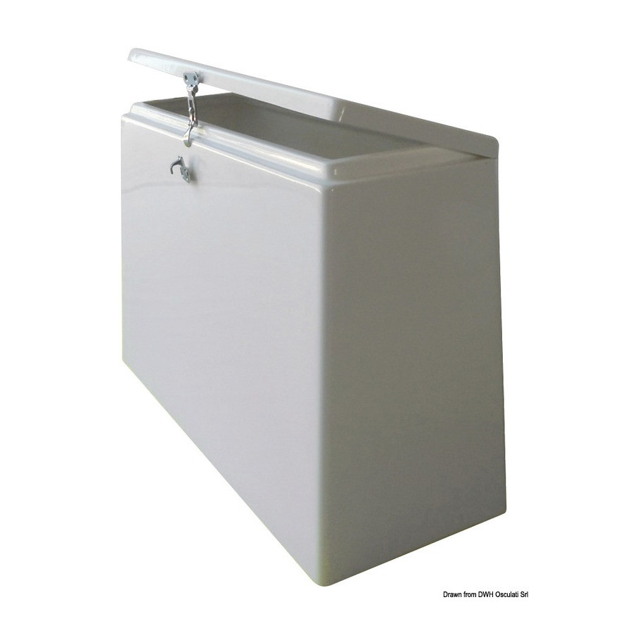Coffre /cache-réservoir pouvant s’ouvrir Variante ou Accessoires Réduit:VTR blanc 80x32x52h cm *48.294.91*