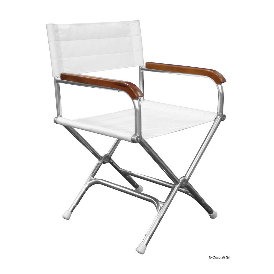 Chaise pliable Director en aluminium anodisé Variante ou Accessoires Réduit:Diector blanche *48.353.17*