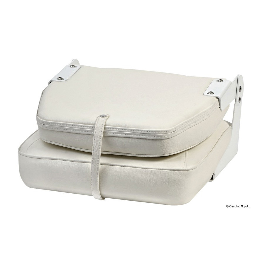 Siège avec dossier rabattable De Luxe Variante ou Accessoires Réduit:Luxe avec dossier rabattable blanc *48.403.01*
