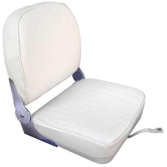 Siège avec dossier rabattable Variante ou Accessoires Réduit:rabattable coussin en vinyle blanc *48.404.01*