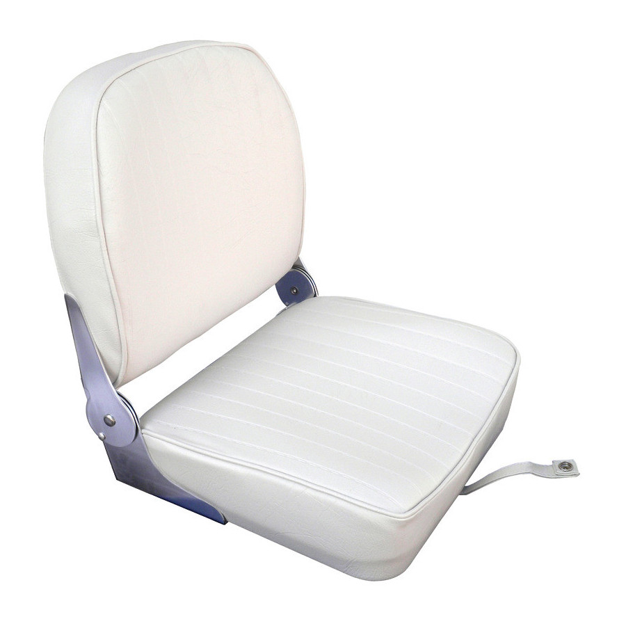 Siège avec dossier rabattable Variante ou Accessoires Réduit:rabattable coussin en vinyle blanc *48.404.01*