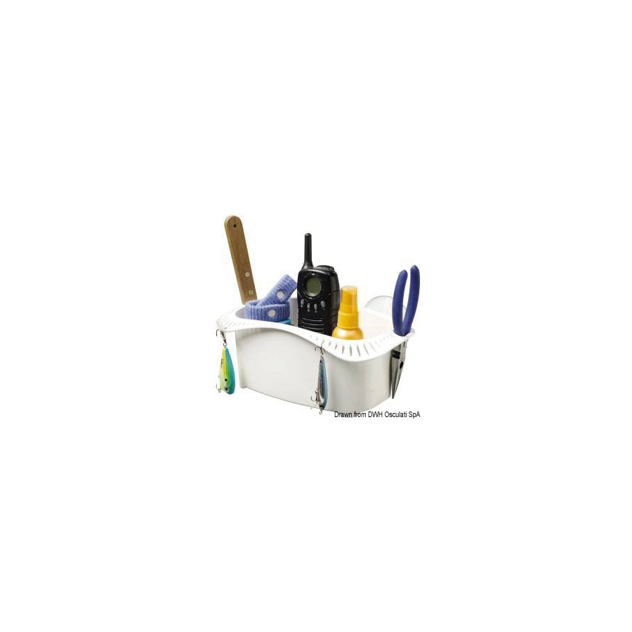 Niche fourre-tout en plastique blanche Variante ou Accessoires Réduit:blanche Cockpit Caddy *48.438.51* Qté : 2