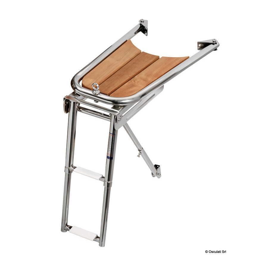 Delphinière avec échelle télescopique 2 ou 3 marches Variante ou Accessoires Réduit:316/teck échelle 2 marches *48.471.02*