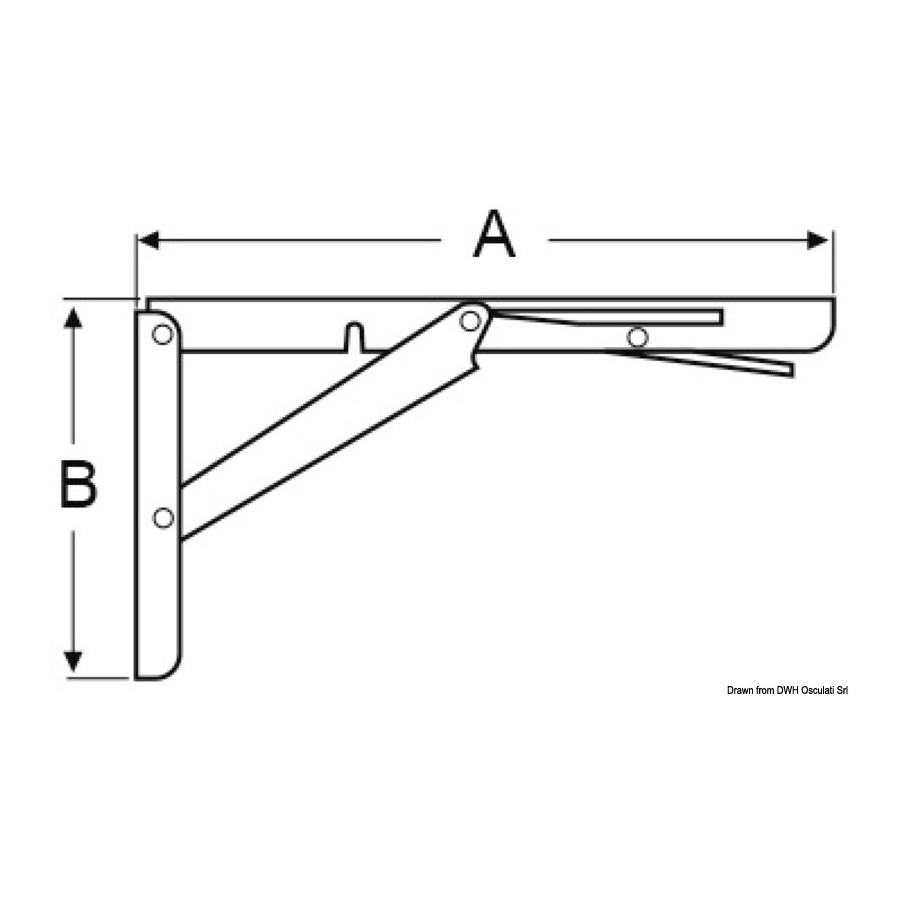 Bras pliant pour tables 