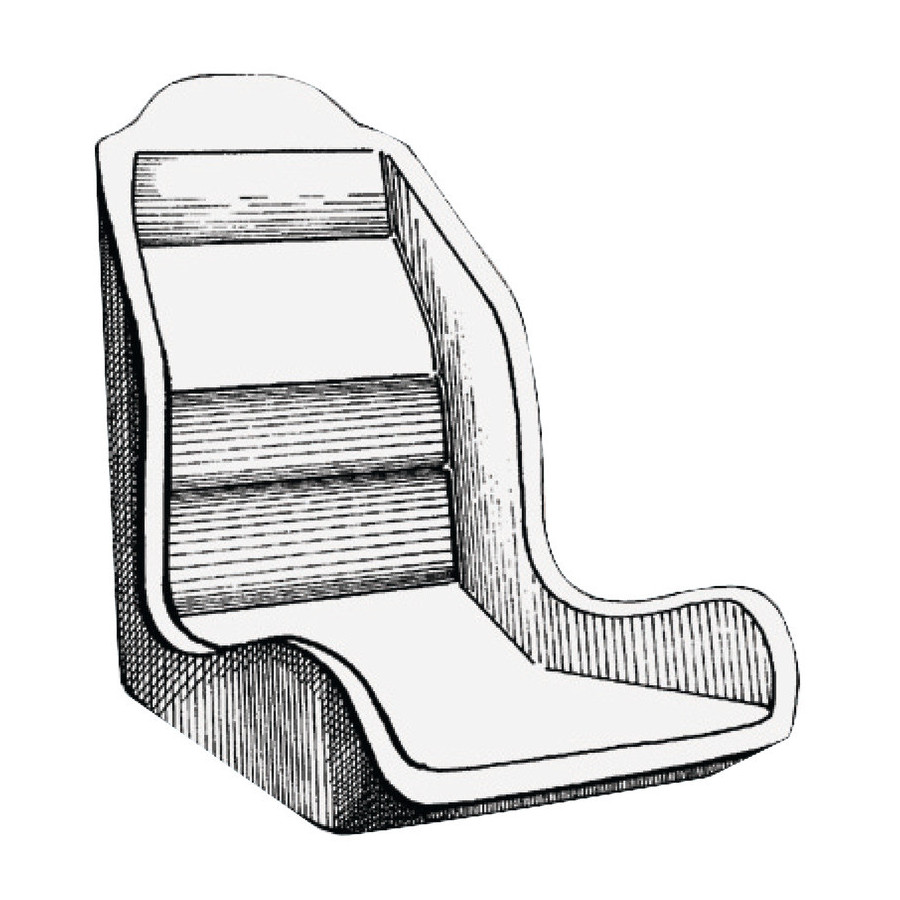 Coque anatomique pour sièges 