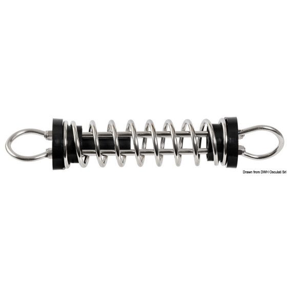 Ressorts de mouillage en inox poli 