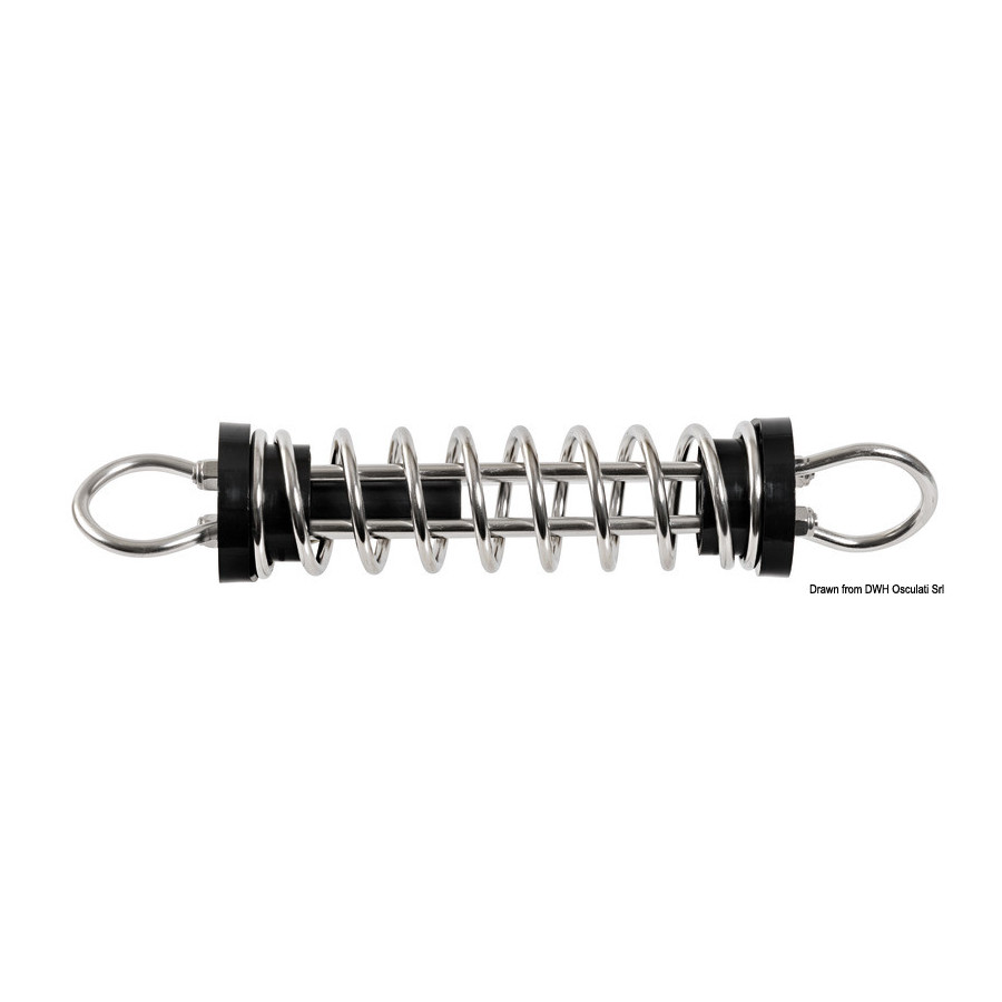 Ressorts de mouillage en inox poli 
