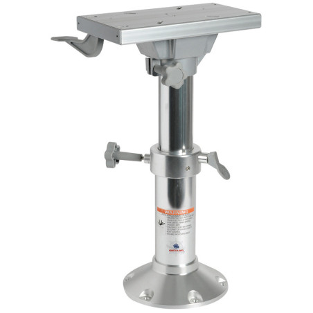 Support de siège avec chariot pivotant poli miroir