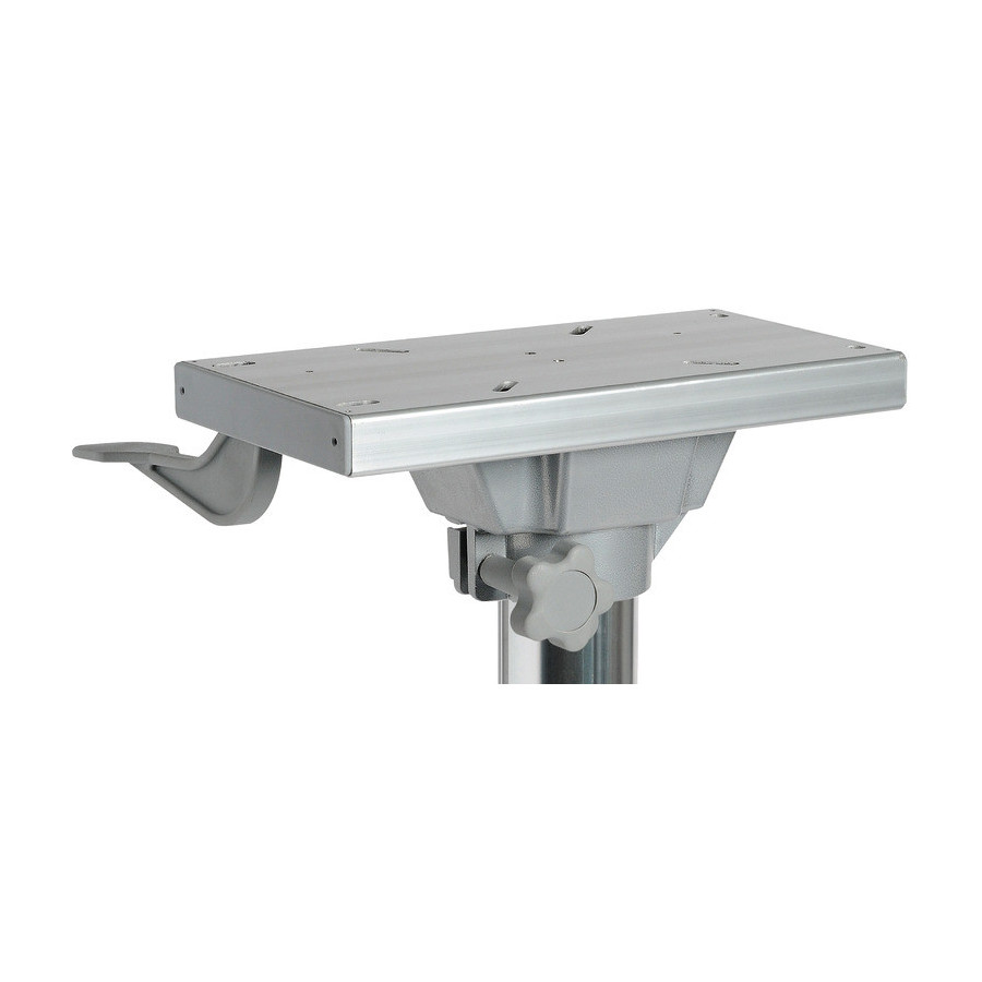 Support de siège avec chariot pivotant poli miroir 