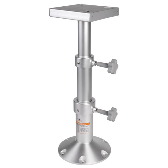 Pied de table tri-télescopique en aluminium 