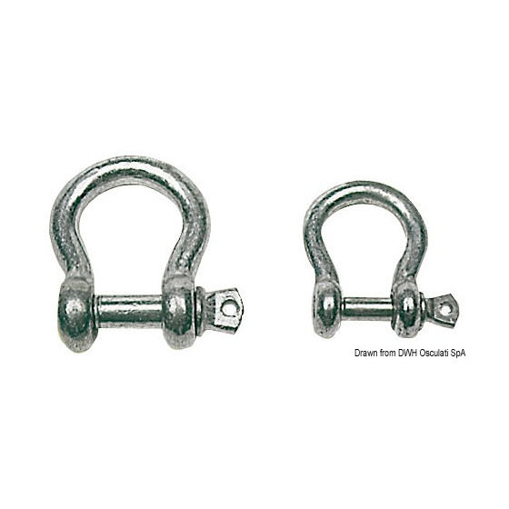 Manilles lyre en acier galvanisé 