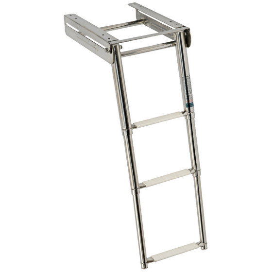 Échelle de plate-forme totalement escamotable avec glissière télescopique Variante ou Accessoires Réduit:escamot standard AISI31