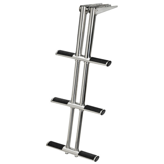 Échelle DIVER télescopique de plate-forme Variante ou Accessoires Réduit:DIVER 3 marches noir *49.552.03*