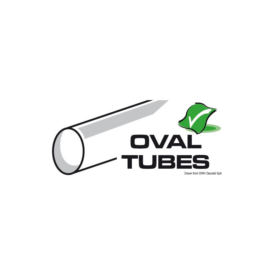 Échelle télescopique pour plate-forme avec tubes ovales et marche majorée 