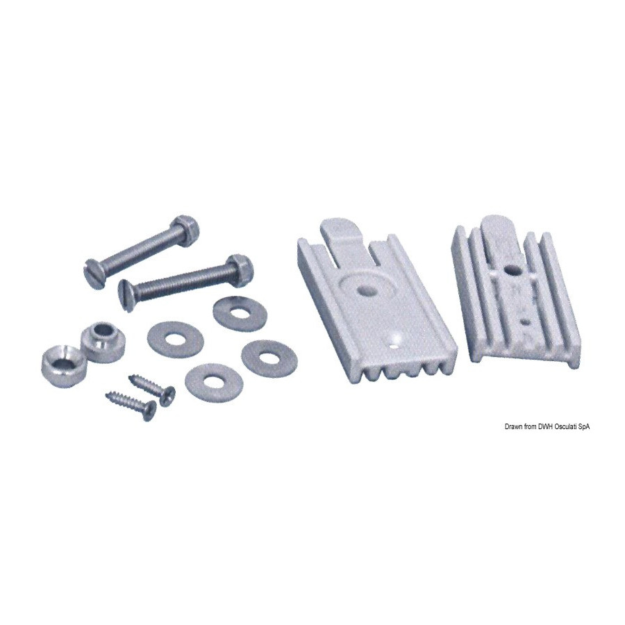 Kit attaches rapides pour échelles en inox 
