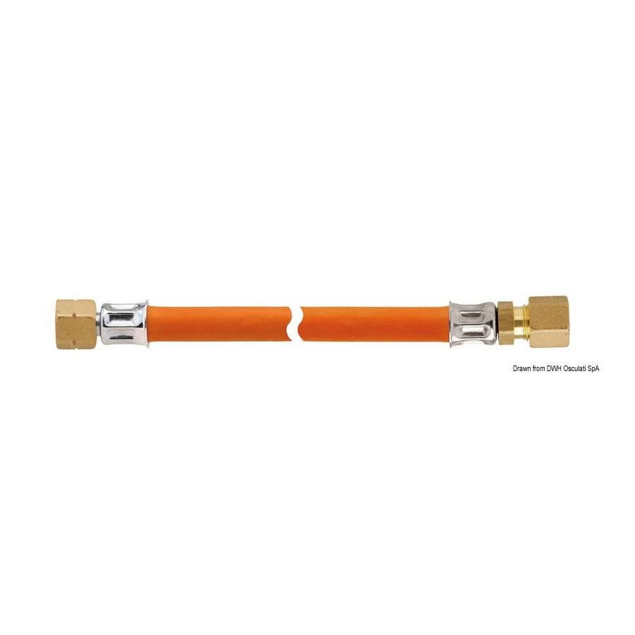 Tuyaux G 1/4 LH x RVS 8 