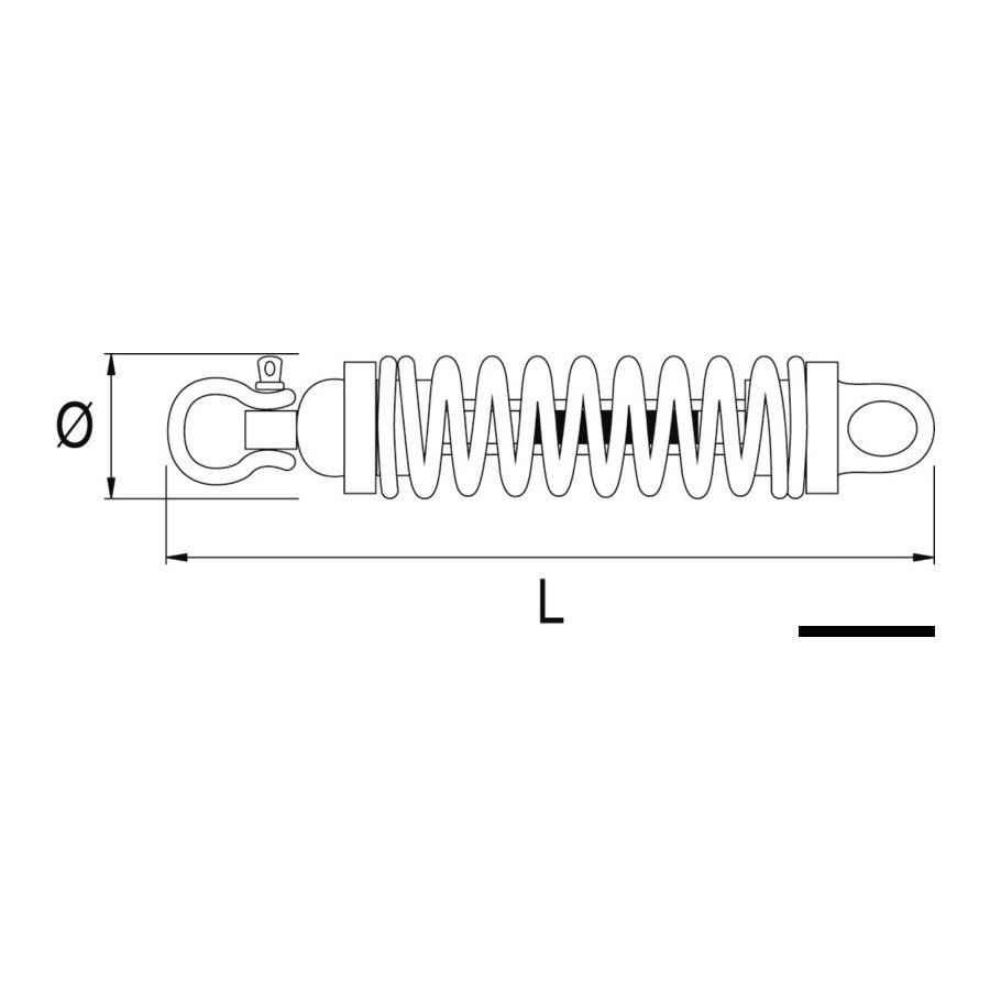 Dispositif d'amarrage DOUGLAS MARINE Cardan 