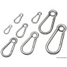 Mousquetons en inox AISI 316 polis miroir
