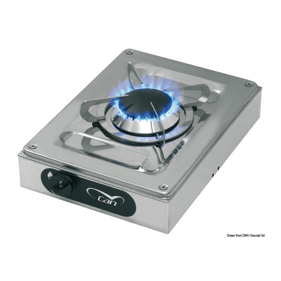 Plaques de cuisson externes en acier inox Variante ou Accessoires Réduit:cuisson externe 1 feu *50.101.45*