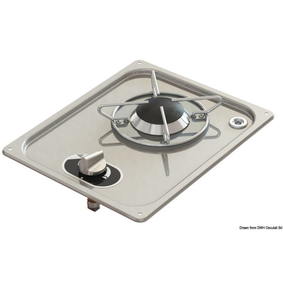 Plaque de cuisson à encastrer en acier inox Variante ou Accessoires Réduit:ad incasso *50.102.43*