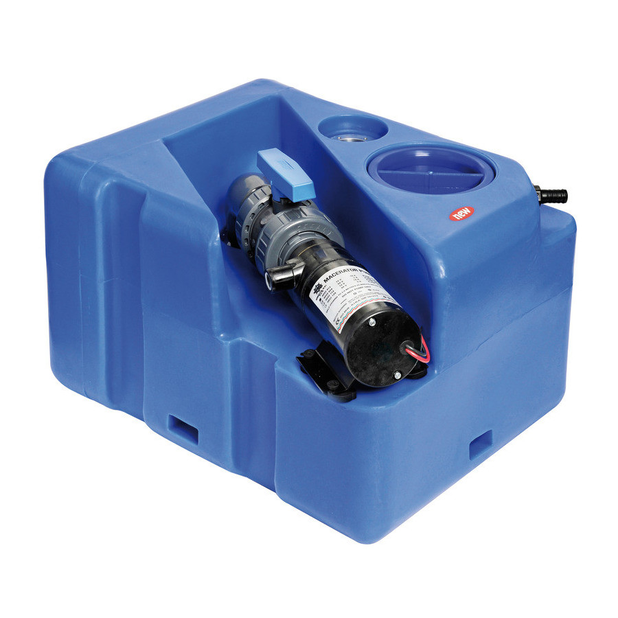 Réservoir des eaux usées avec broyeur horizontal 