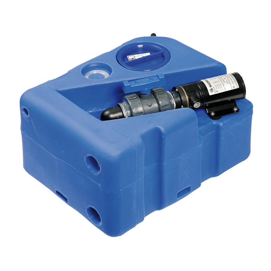 Réservoir des eaux usées avec broyeur horizontal 
