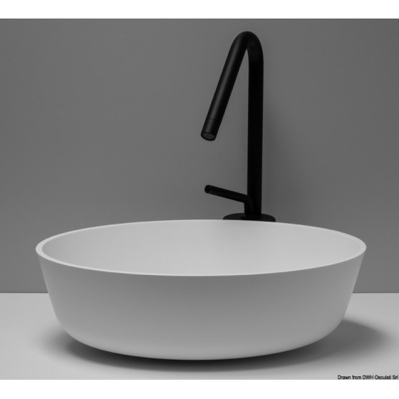 Éviers à poser en Ocritech Variante ou Accessoires Réduit:poser rund Ocritech blanc Ø 300 mm *50.183.01*