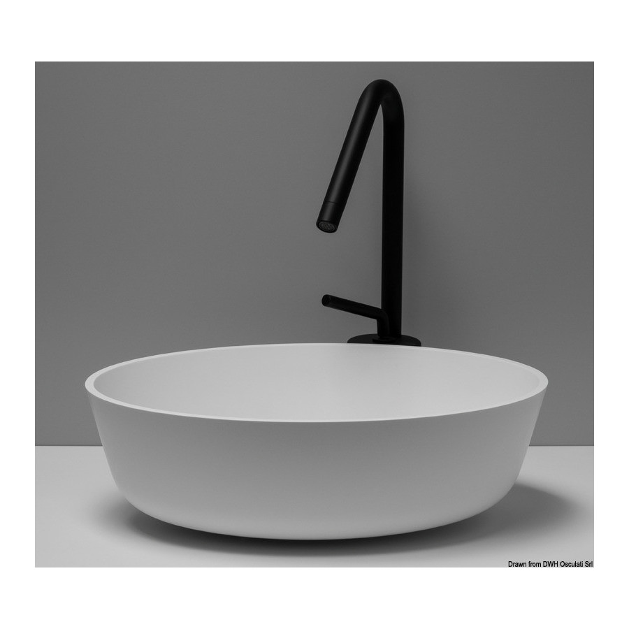 Éviers à poser en Ocritech Variante ou Accessoires Réduit:poser rund Ocritech blanc Ø 300 mm *50.183.01*