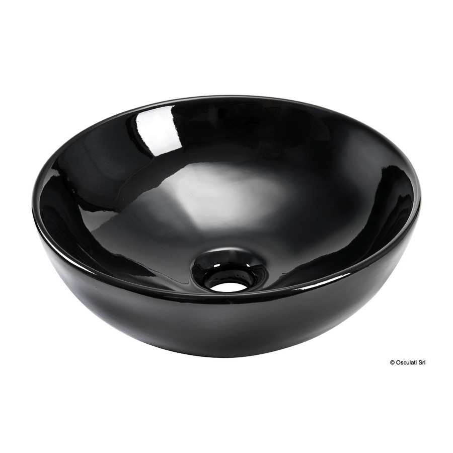 Évier hémisphérique en céramique à monter sur plan de travail Variante ou Accessoires Réduit:en céramique noir 365 mm *50.188.88