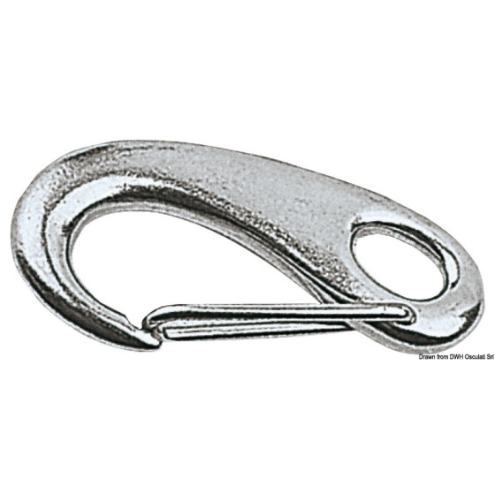 Mousquetons en inox avec ouverture à ressort 
