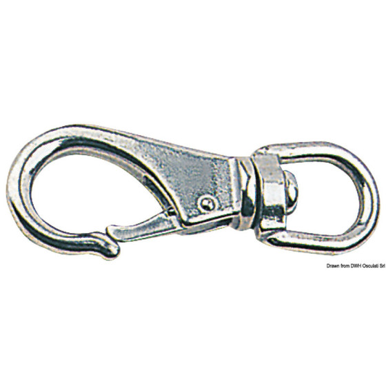Mousquetons en inox à émerillon 
