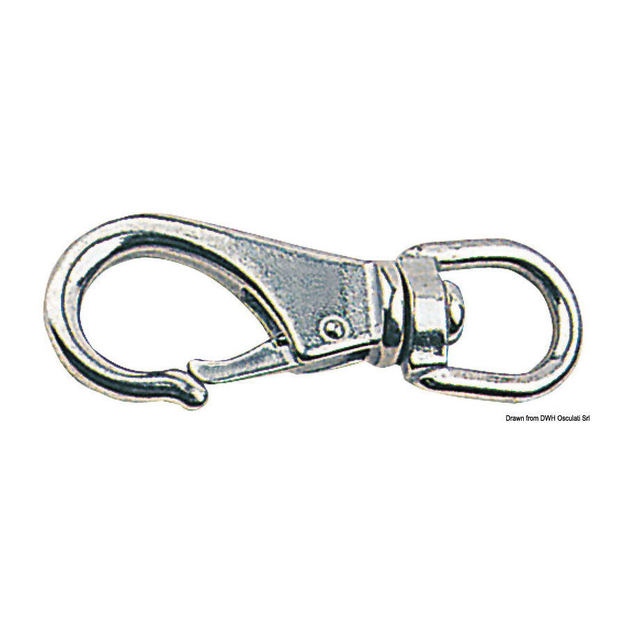 Mousquetons en inox à émerillon 
