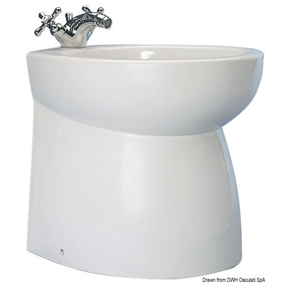 Bidet en céramique série SILENT Variante ou Accessoires Réduit:SILENT haut droit *50.219.02*