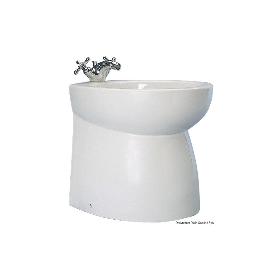 Bidet en céramique série SILENT Variante ou Accessoires Réduit:SILENT haut droit *50.219.02*