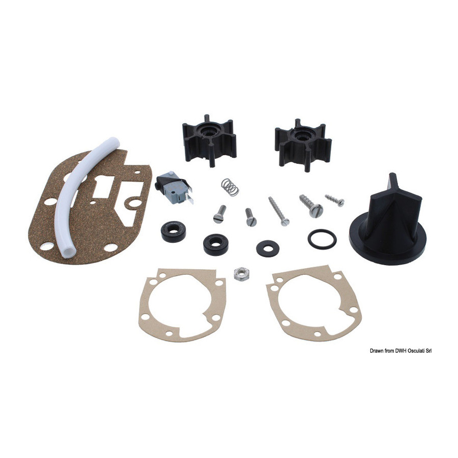 Kit de conversion WC manuel JABSCO 50.224.00 en WC électrique Variante ou Accessoires Réduit:JABSCO *50.225.30*