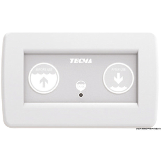 Pièces de rechange pour WC électriques TECMA Variante ou Accessoires Réduit:commande TECMA All in one 2 boutons *50.226.50*