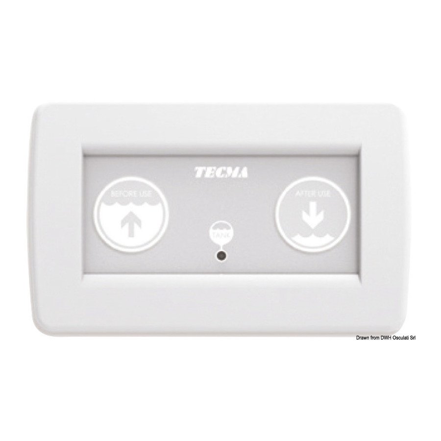Pièces de rechange pour WC électriques TECMA Variante ou Accessoires Réduit:commande TECMA All in one 2 boutons *50.226.50*