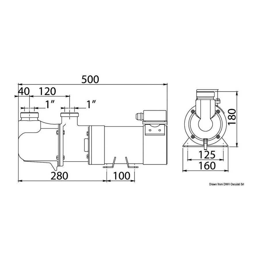 Electropompe CEM Sbr autoamorçable monovis en bronze 