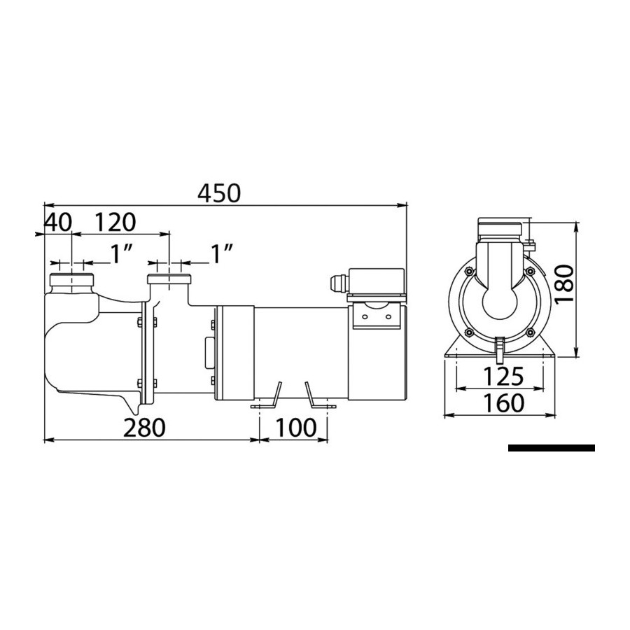 Electropompe CEM Sbr autoamorçable monovis en bronze 