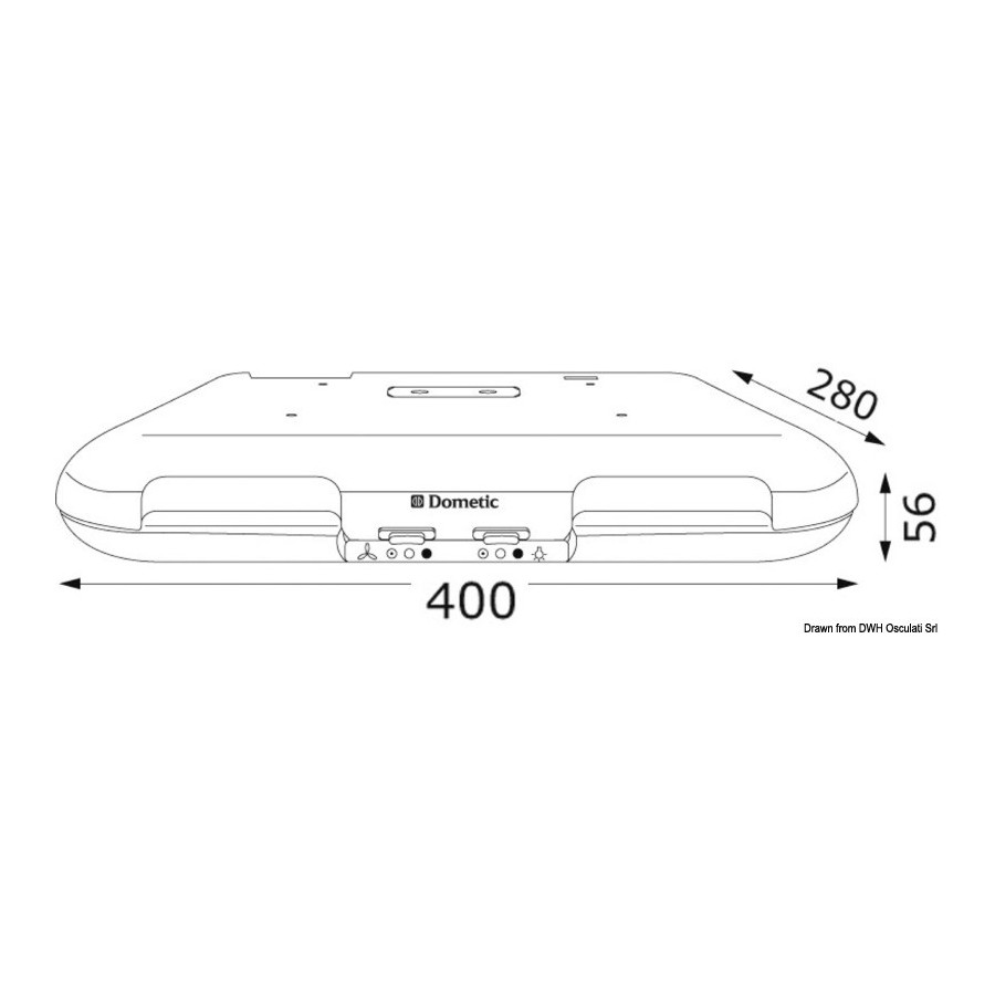 Hotte d'aspiration DOMETIC sans évacuation extérieure Variante ou Accessoires Réduit:DOMETIC filtre charbons actifs *50.236.13*