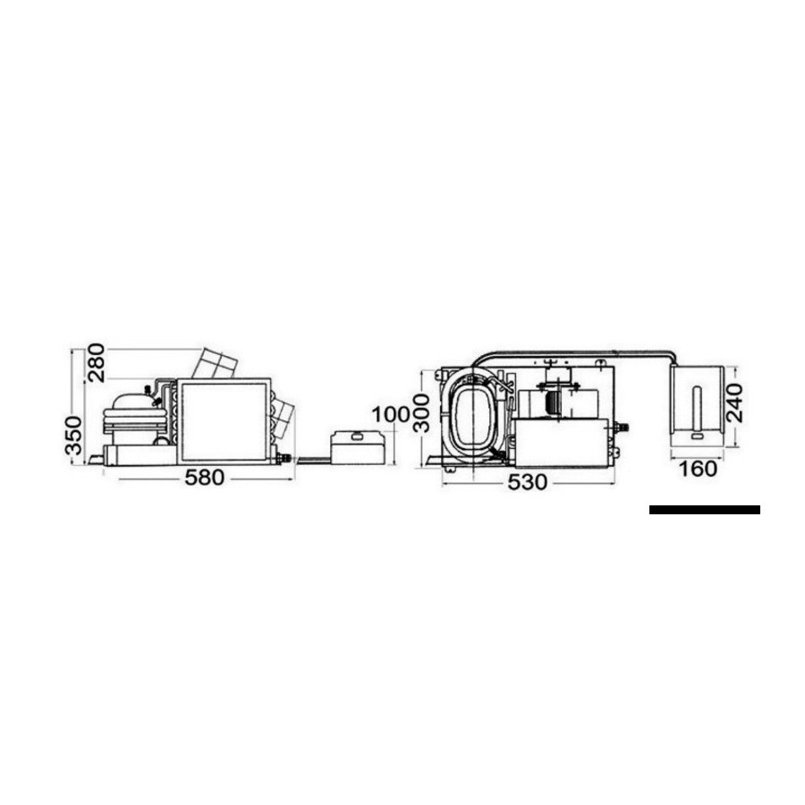 Systèmes à détente directe COMPACT Variante ou Accessoires Réduit:CLIMMA A 220 V 9000 Btu/h *50.241.09*