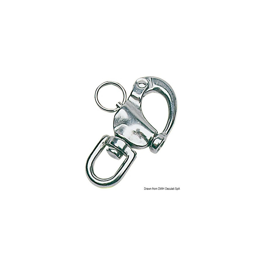 Mousquetons en inox pour spi, drisses et utilisations diverses 
