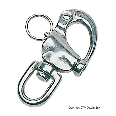 Mousquetons en inox pour spi, drisses et utilisations diverses