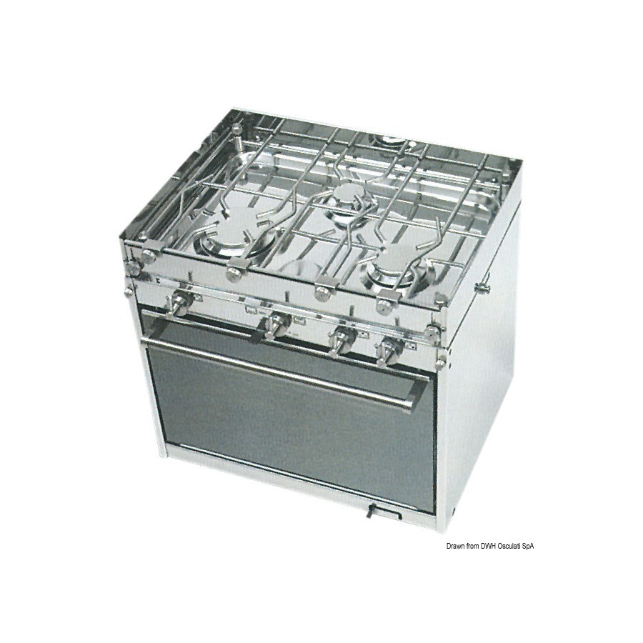 Cuisinière à gaz série TECHIMPEX "Topline" 