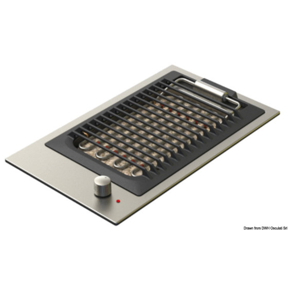 Barbecue électrique en acier inox finition satinée 