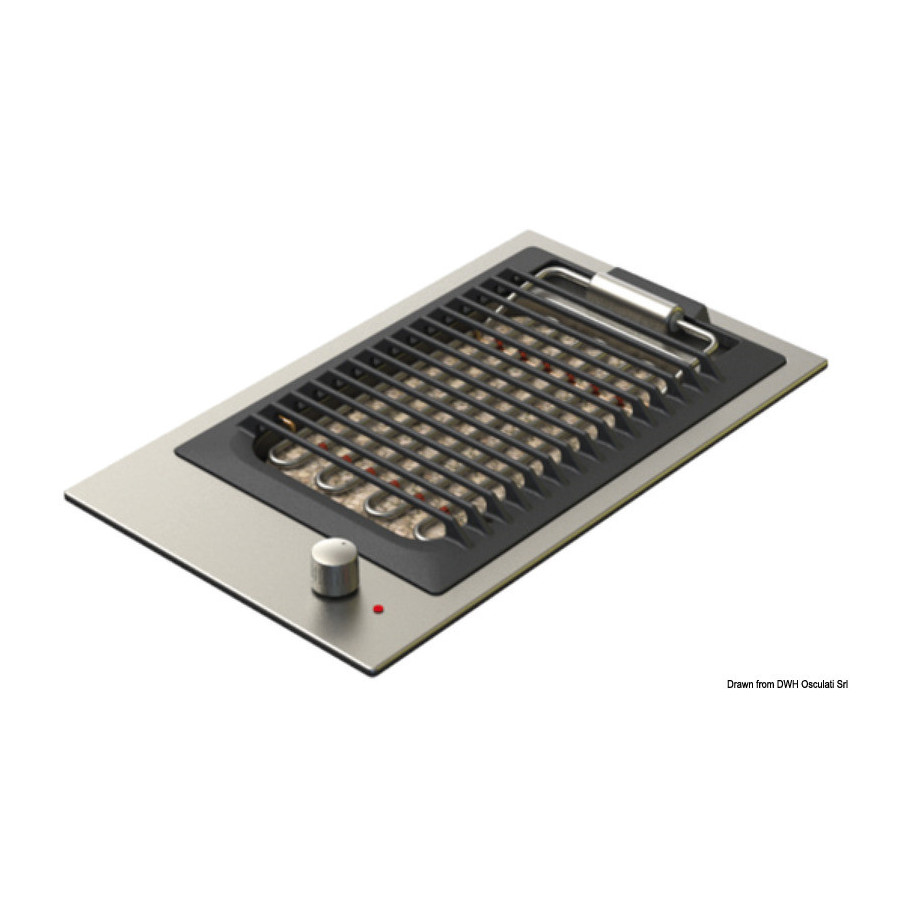 Barbecue électrique en acier inox finition satinée 