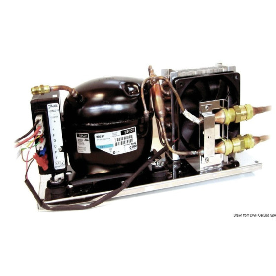 Unité réfrigérante ISOTHERM by Indel Webasto Marine Secop avec évaporateur ventilé VE150