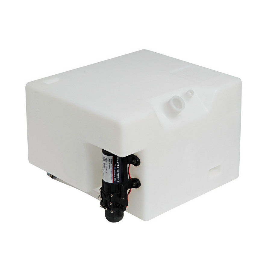 Réservoir avec autoclave, pivotable à 90° 