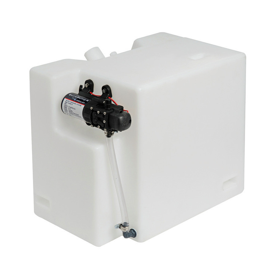 Réservoir avec autoclave, pivotable à 90° 